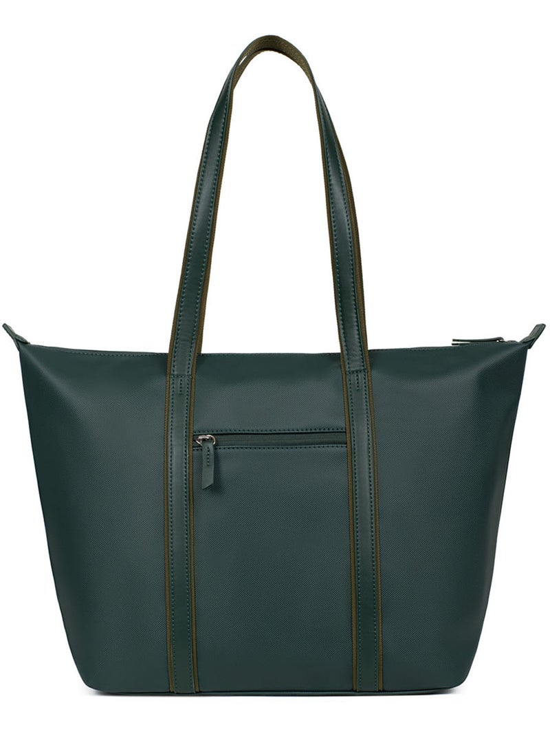 Sac cabas porté épaule  A4  Grand JOYCE Vert sapin - Kiabi