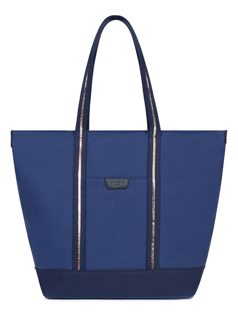 Sac cabas porté épaule  A4  Grand KAYA Bleu marine - Kiabi