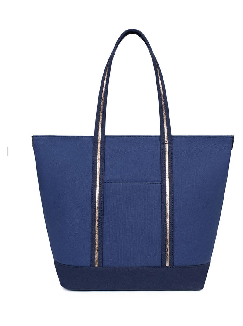 Sac cabas porté épaule  A4  Grand KAYA Bleu marine - Kiabi