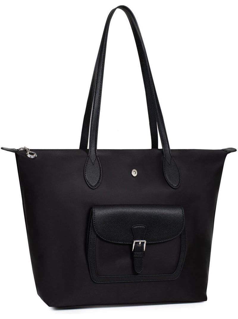 Sac cabas porté épaule  A4  Grand KIANA Noir - Kiabi