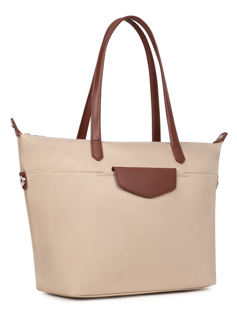 Sac cabas porté épaule  A4  Grand POP Beige sable - Kiabi
