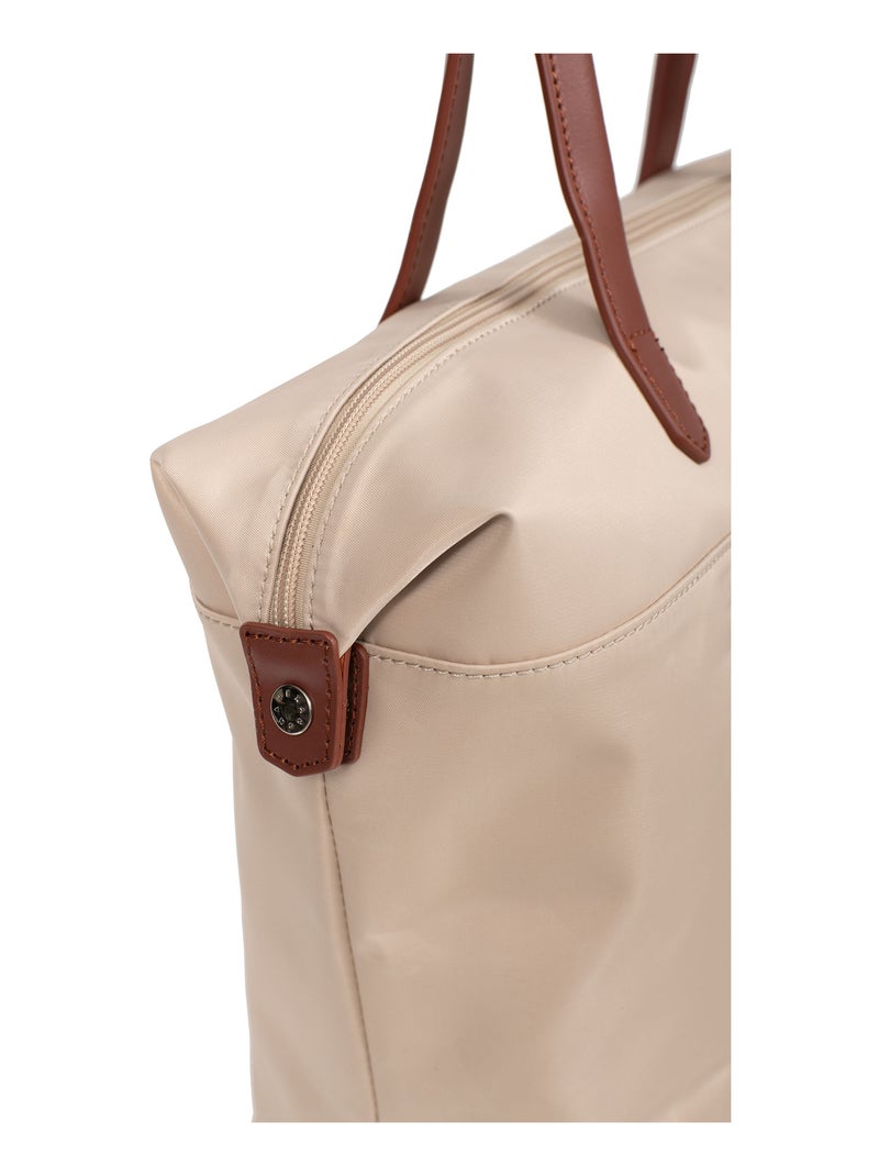 Sac cabas porté épaule  A4  Grand POP Beige sable - Kiabi