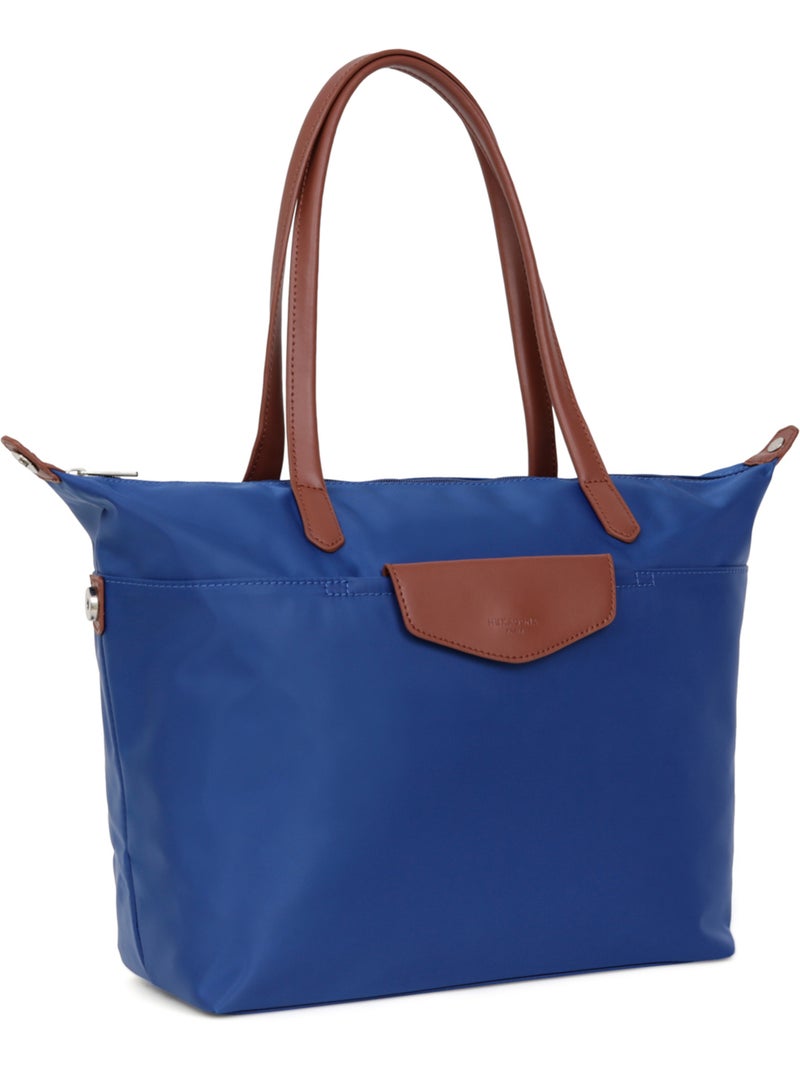 Sac cabas porté épaule  A4  Grand POP Bleu azur - Kiabi