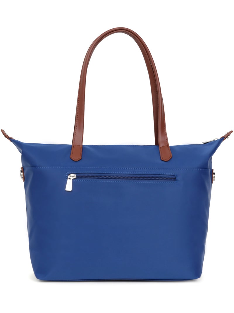 Sac cabas porté épaule  A4  Grand POP Bleu azur - Kiabi