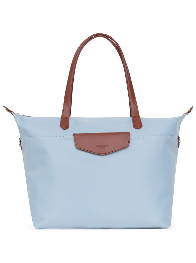 Sac cabas porté épaule  A4  Grand POP Bleu ciel - Kiabi