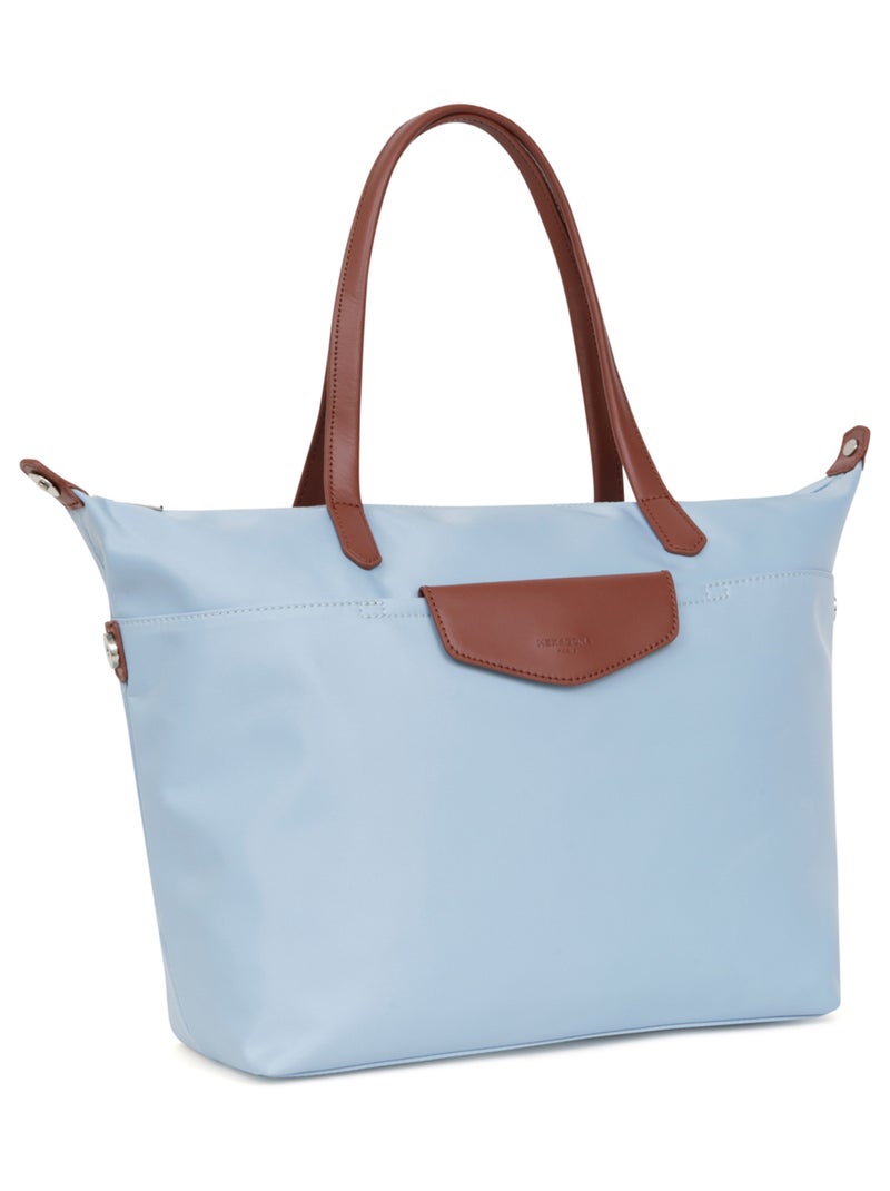 Sac cabas porté épaule  A4  Grand POP Bleu ciel - Kiabi