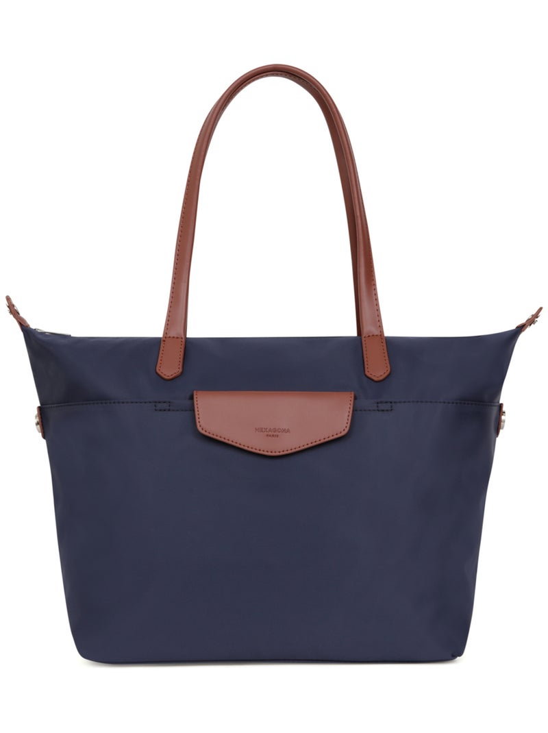 Sac cabas porté épaule  A4  Grand POP Bleu marine - Kiabi