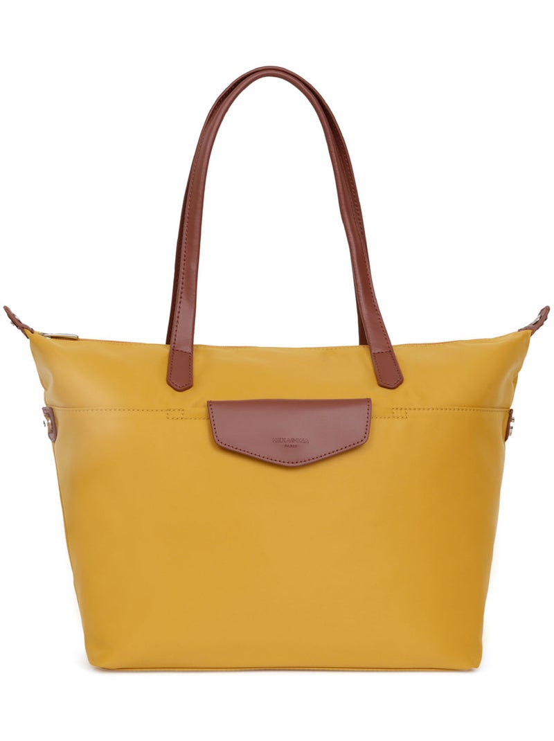 Sac cabas porté épaule  A4  Grand POP Jaune - Kiabi
