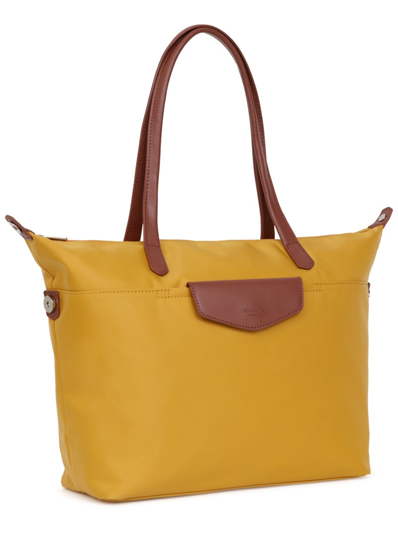 Sac cabas porté épaule  A4  Grand POP Jaune - Kiabi