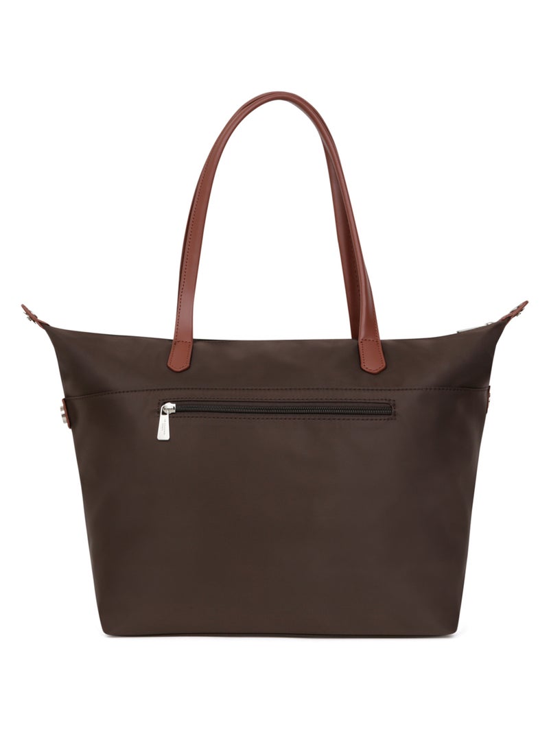 Sac cabas porté épaule  A4  Grand POP Marron foncé - Kiabi