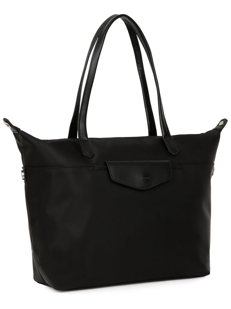 Sac cabas porté épaule  A4  Grand POP Noir - Kiabi