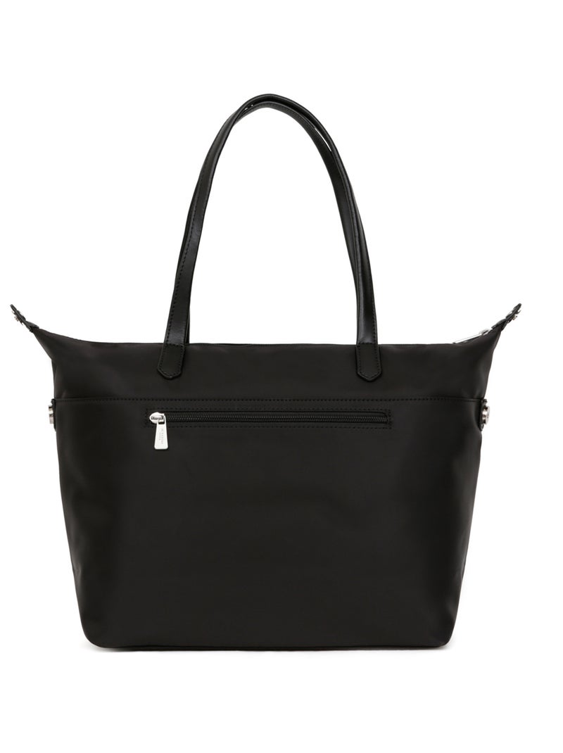 Sac cabas porté épaule  A4  Grand POP Noir - Kiabi