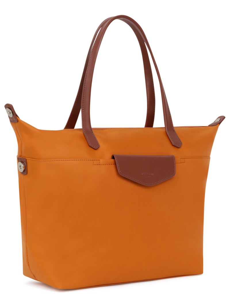 Sac cabas porté épaule  A4  Grand POP Orange - Kiabi