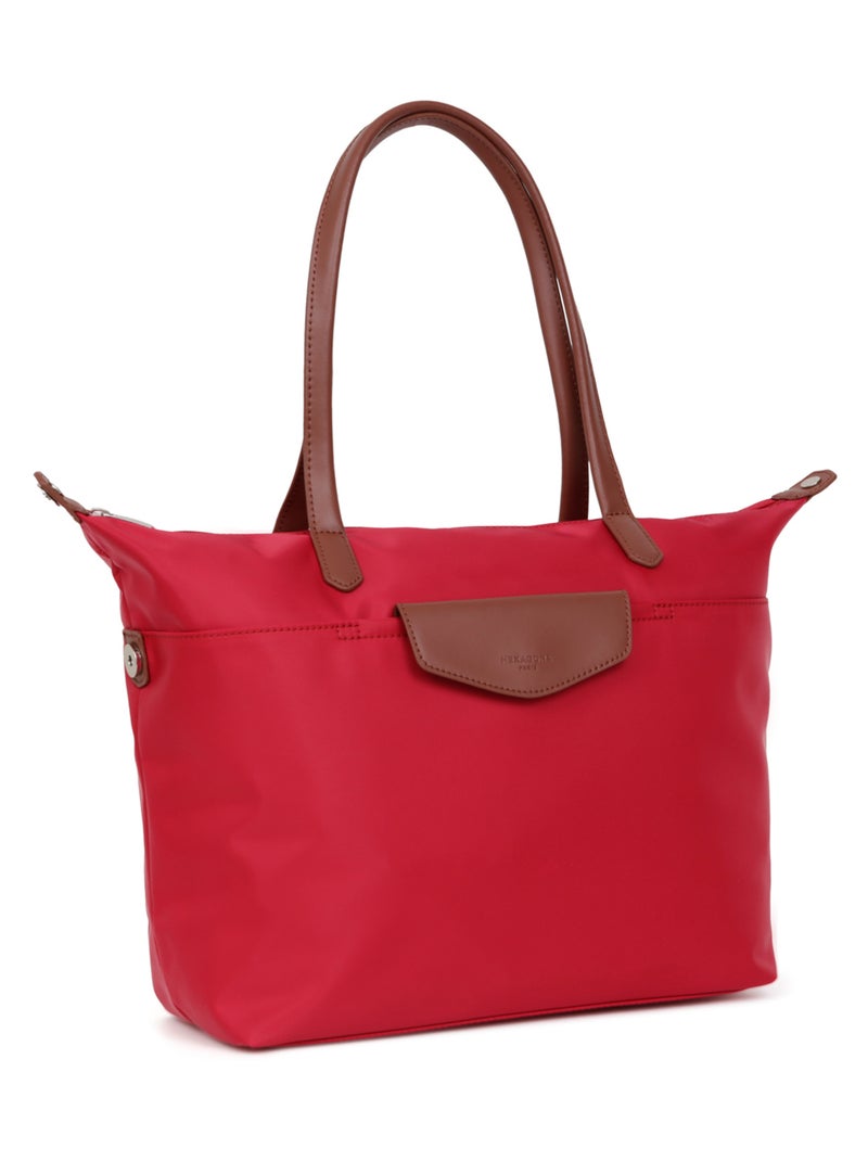 Sac cabas porté épaule  A4  Grand POP Rouge foncé - Kiabi