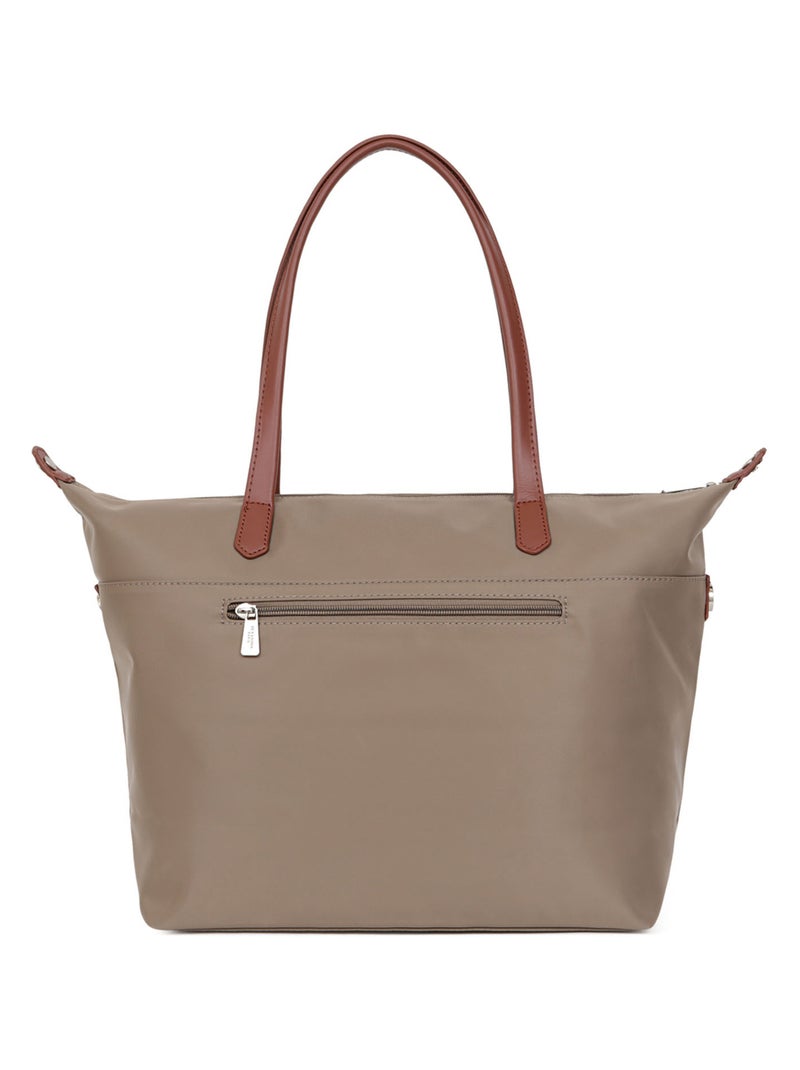 Sac cabas porté épaule  A4  Grand POP Taupe - Kiabi