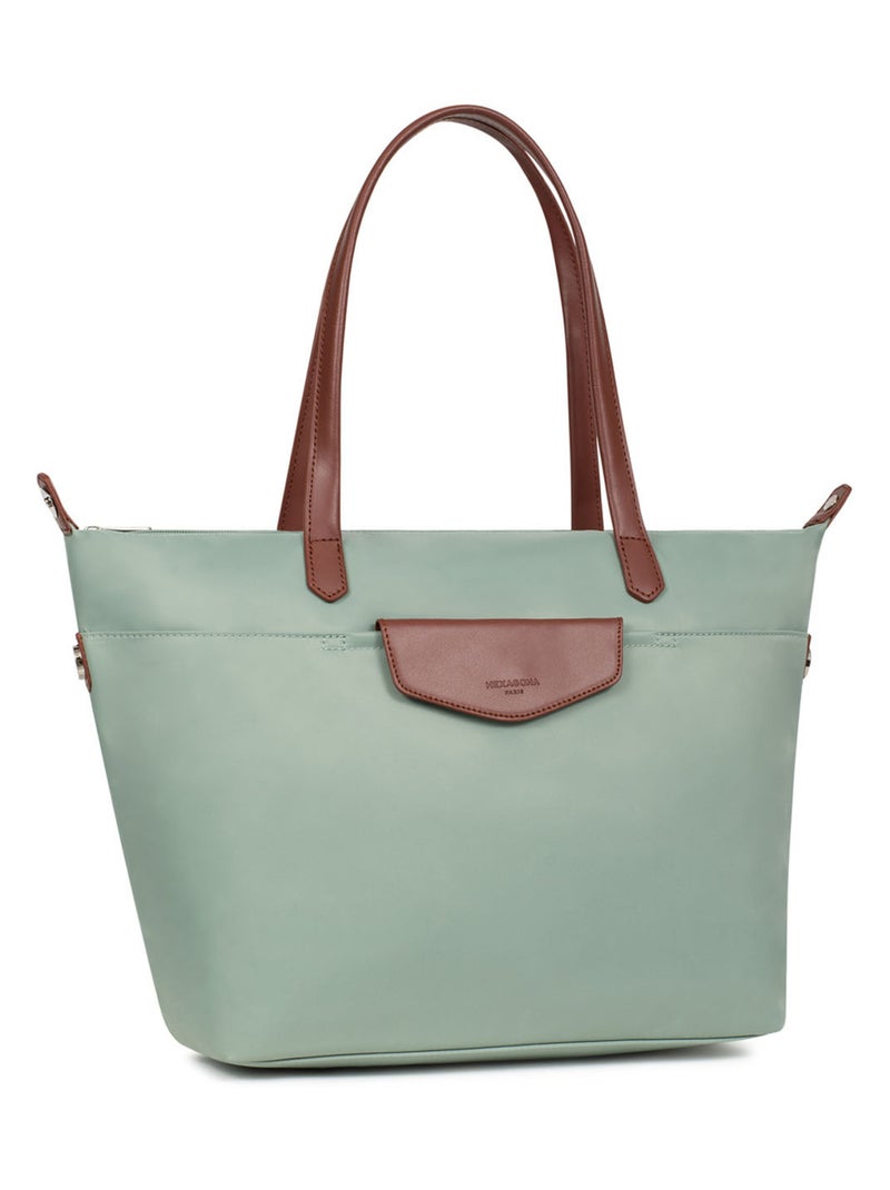 Sac cabas porté épaule  A4  Grand POP Vert clair - Kiabi