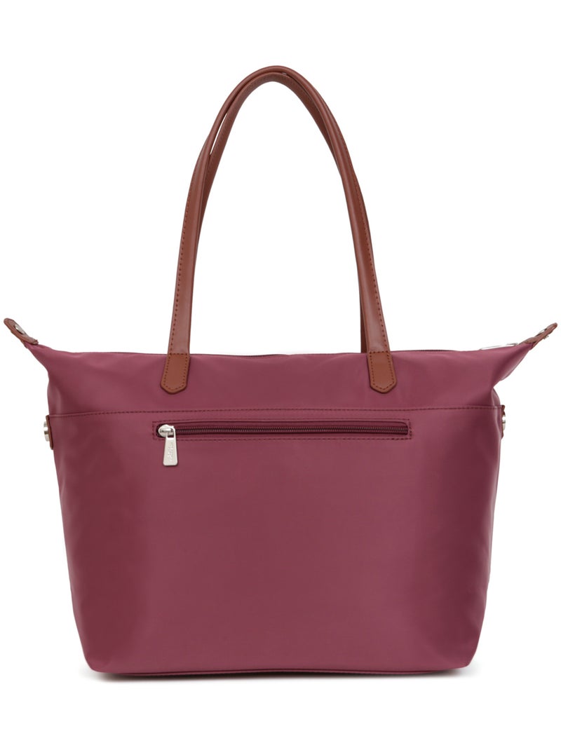 Sac cabas porté épaule  A4  Grand POP Violet prune - Kiabi