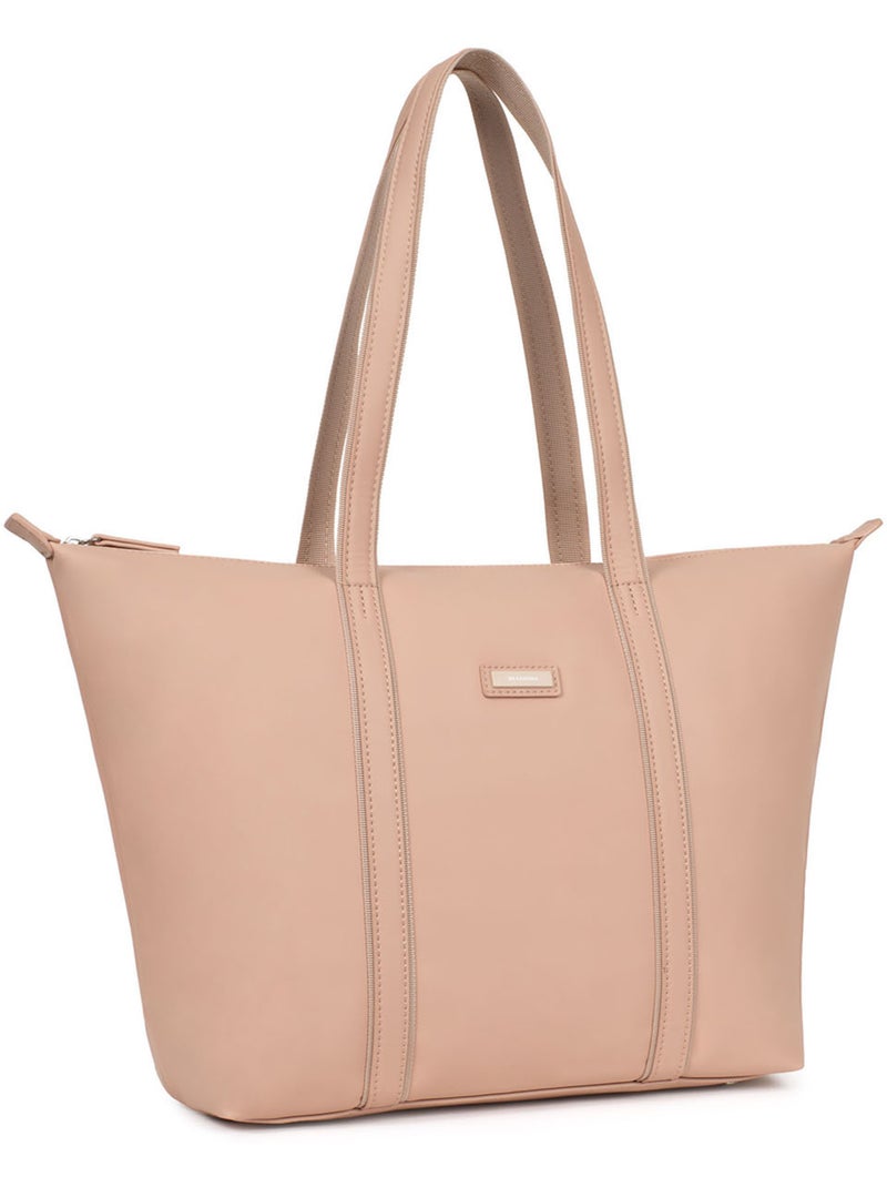 Sac cabas porté épaule  A4  Grand TARA Beige - Kiabi