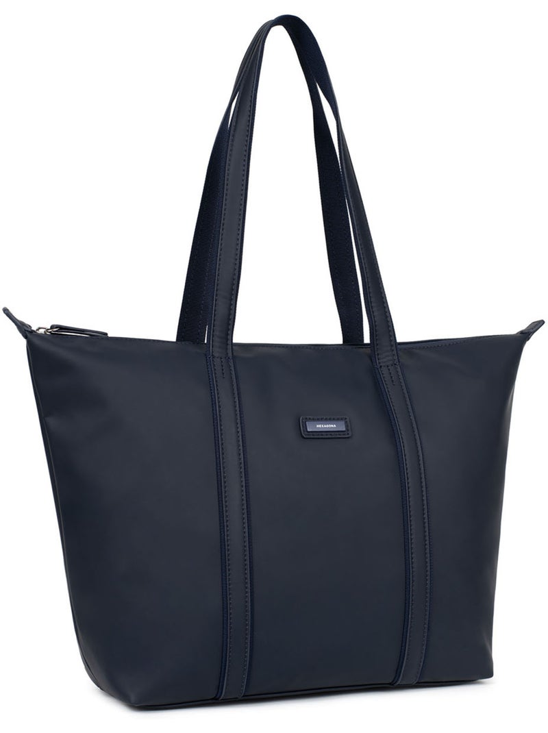 Sac cabas porté épaule  A4  Grand TARA Bleu nuit - Kiabi