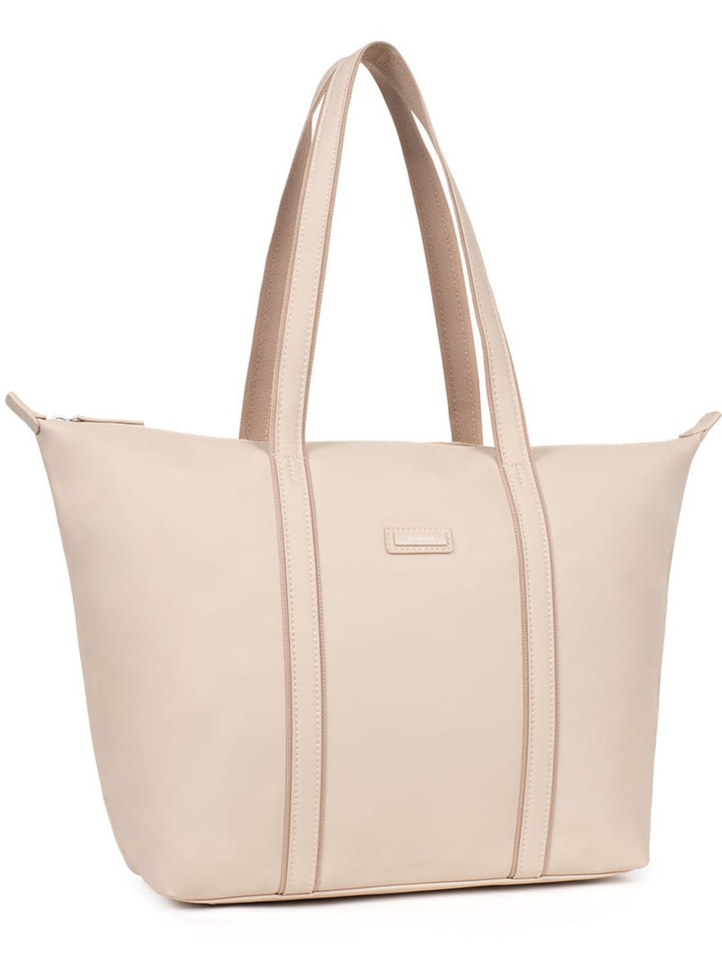 Sac cabas porté épaule  A4  Grand TARA Ivoire - Kiabi