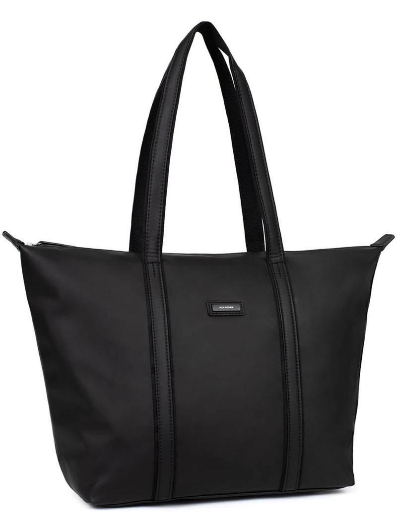 Sac cabas porté épaule  A4  Grand TARA Noir - Kiabi