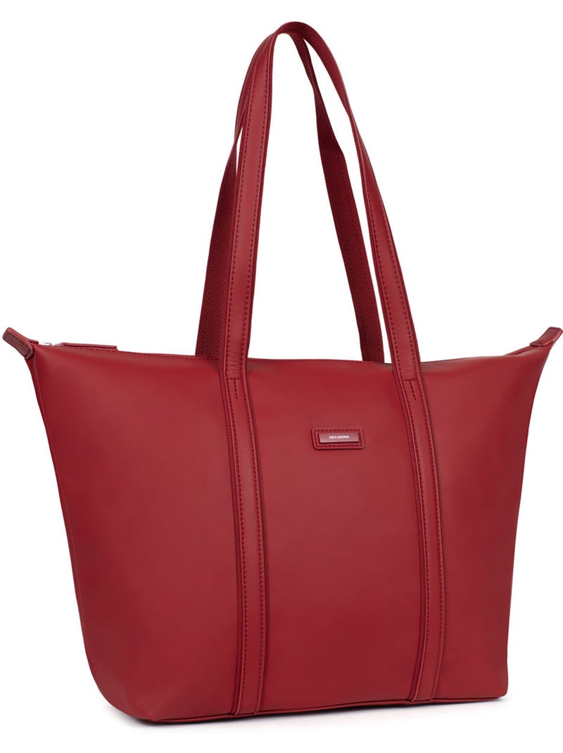 Sac cabas porté épaule  A4  Grand TARA Rouge foncé - Kiabi