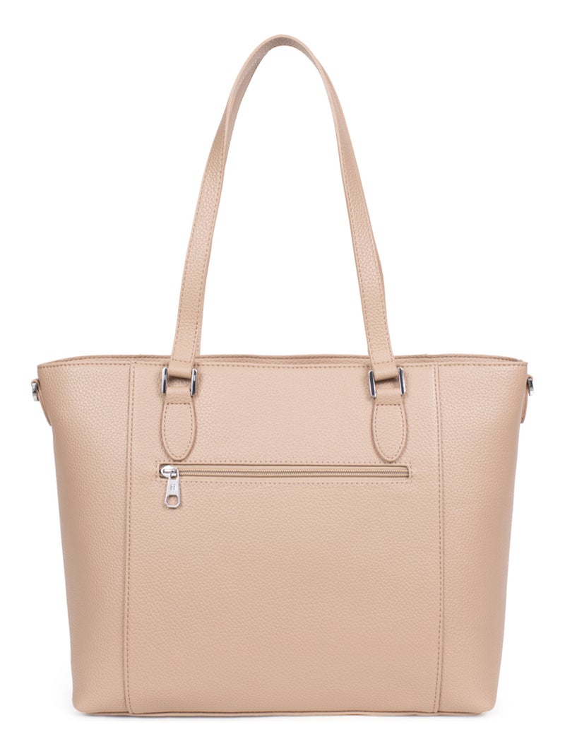 Sac cabas porté épaule  A4 MADRID Beige - Kiabi