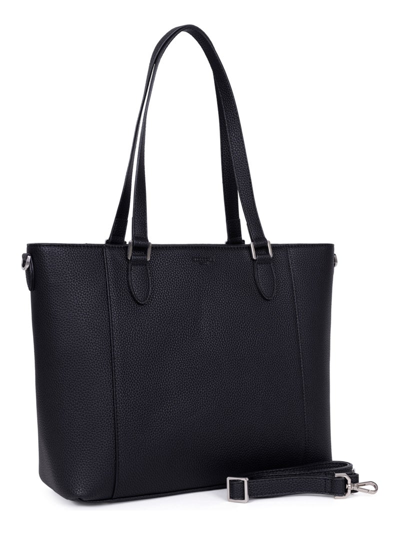 Sac cabas porté épaule  A4 MADRID Noir - Kiabi