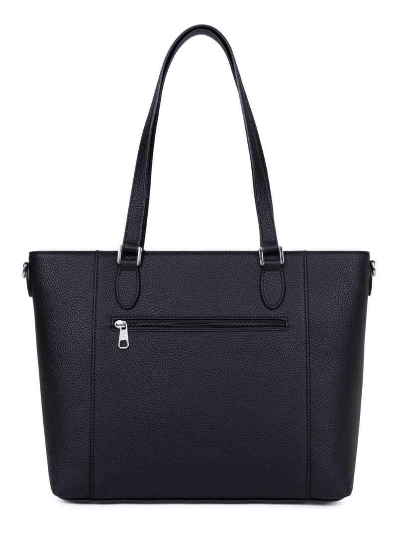 Sac cabas porté épaule  A4 MADRID Noir - Kiabi