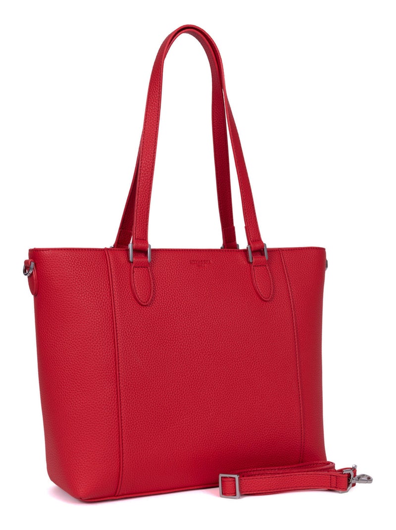 Sac cabas porté épaule  A4 MADRID Rouge foncé - Kiabi