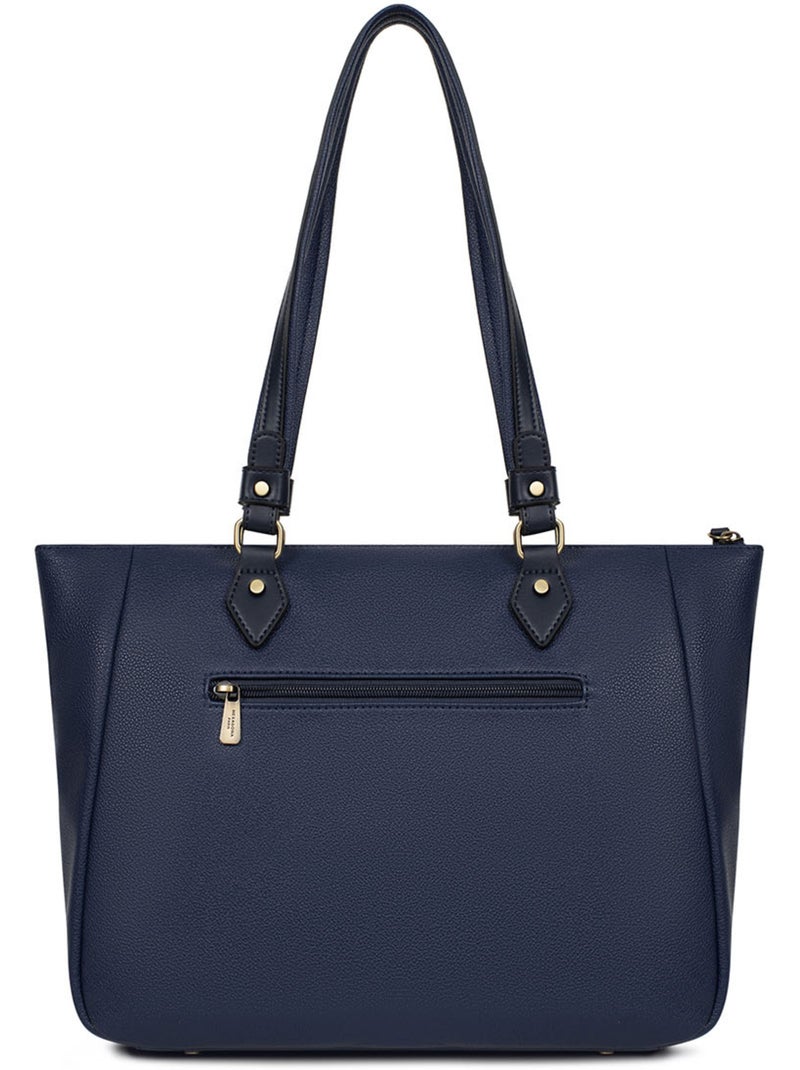 Sac cabas porté épaule  A4 RONDA Bleu marine - Kiabi