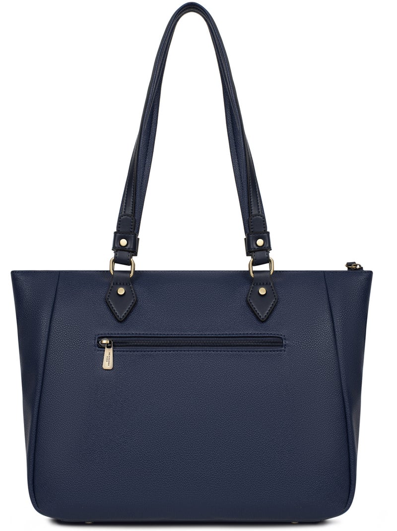 Sac cabas porté épaule  A4 RONDA Bleu marine - Kiabi
