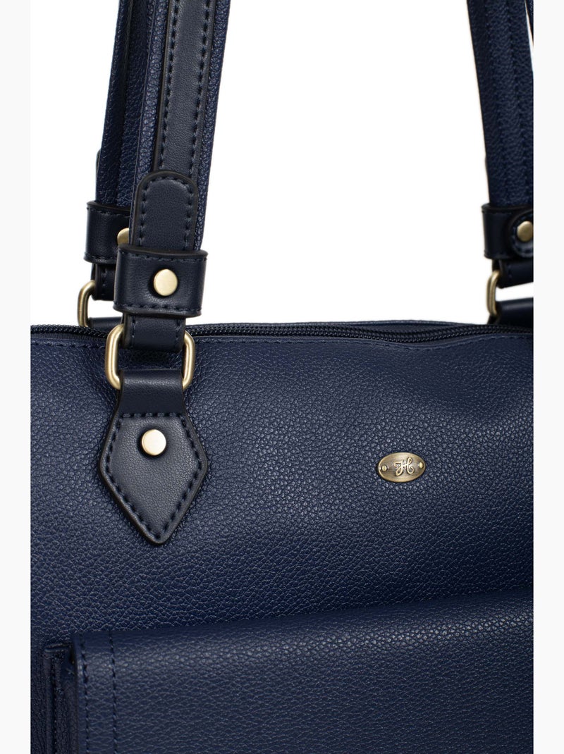 Sac cabas porté épaule  A4 RONDA Bleu marine - Kiabi