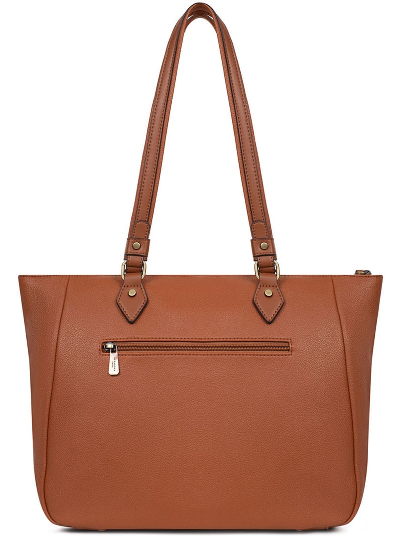 Sac cabas porté épaule  A4 RONDA Cognac - Kiabi