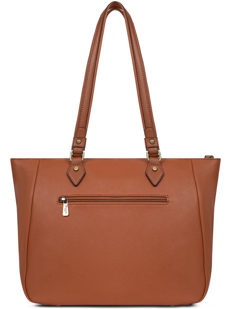 Sac cabas porté épaule  A4 RONDA Cognac - Kiabi