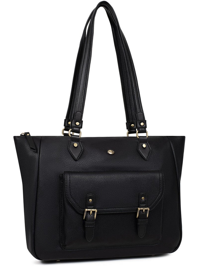 Sac cabas porté épaule  A4 RONDA Noir - Kiabi