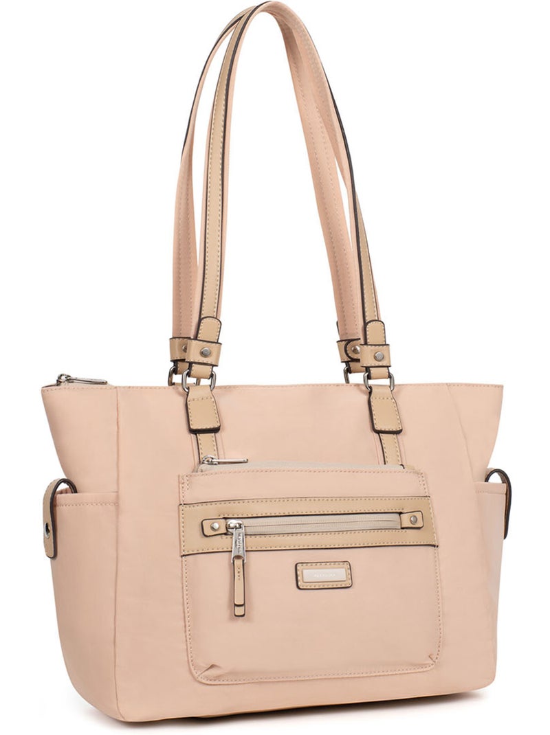 Sac cabas porté épaule  A4 YONA Beige - Kiabi