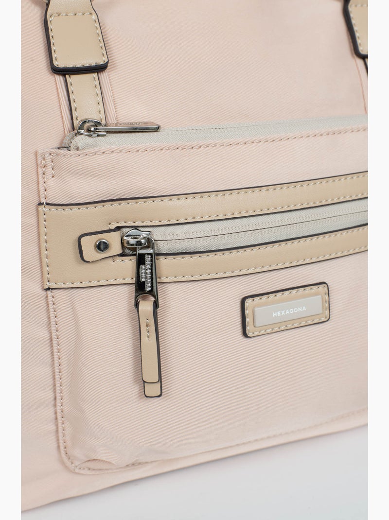 Sac cabas porté épaule  A4 YONA Beige - Kiabi