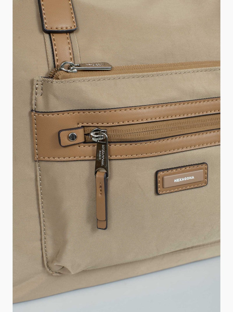 Sac cabas porté épaule  A4 YONA Beige sable - Kiabi