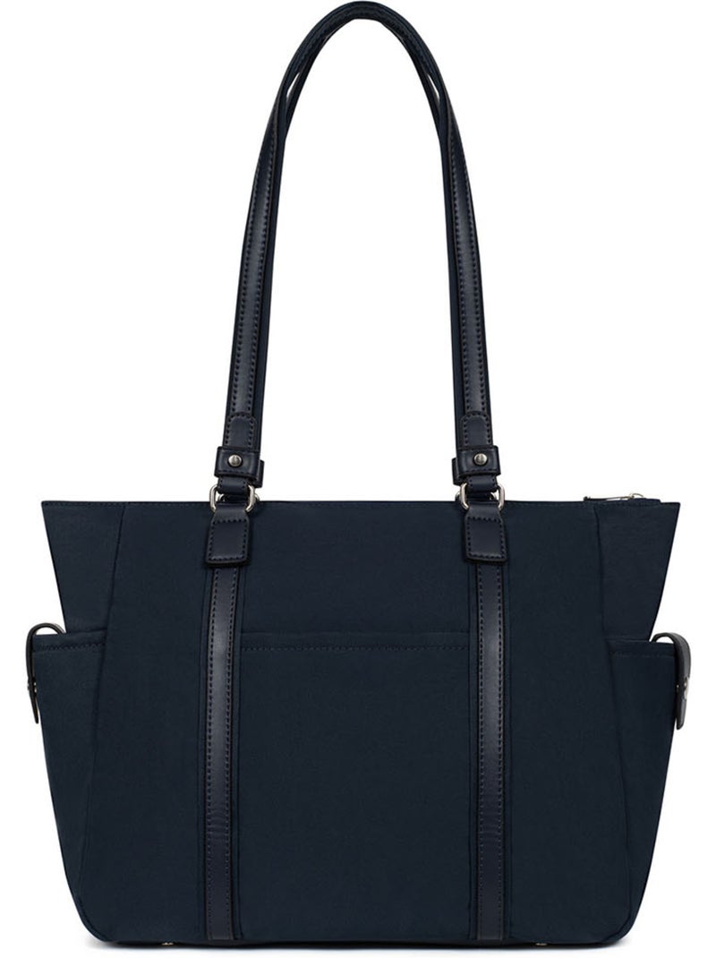 Sac cabas porté épaule  A4 YONA Bleu nuit - Kiabi