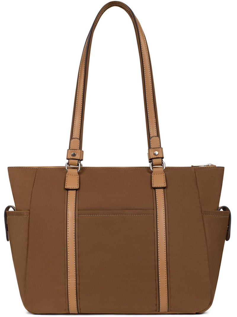 Sac cabas porté épaule  A4 YONA Noir Doré - Kiabi
