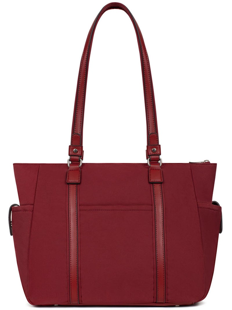 Sac cabas porté épaule  A4 YONA Rouge carmin - Kiabi