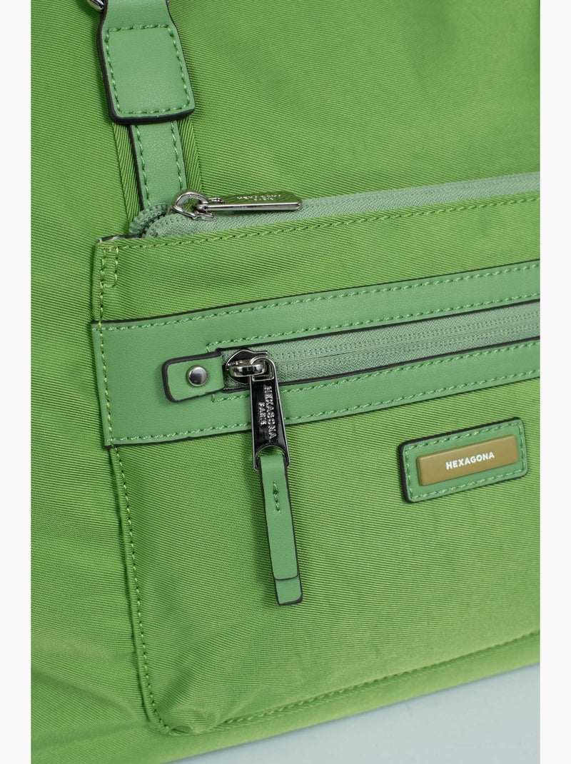 Sac cabas porté épaule  A4 YONA Vert - Kiabi