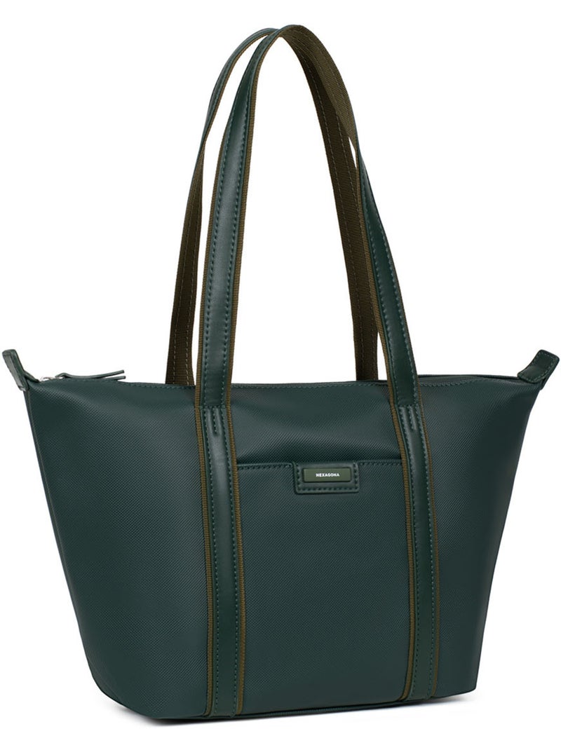 Sac cabas porté épaule  Moyen JOYCE Vert sapin - Kiabi