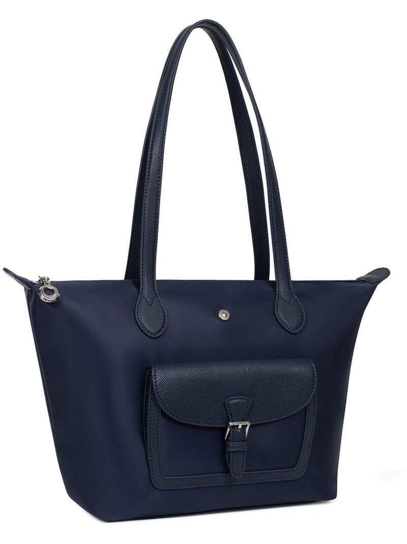Sac cabas porté épaule  Moyen KIANA Bleu marine - Kiabi