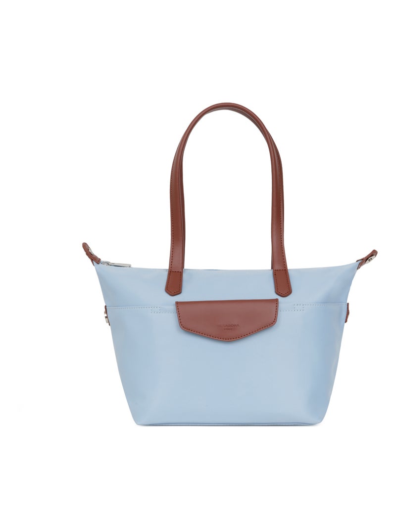 Sac cabas porté épaule Moyen POP Bleu ciel Femme Kiabi