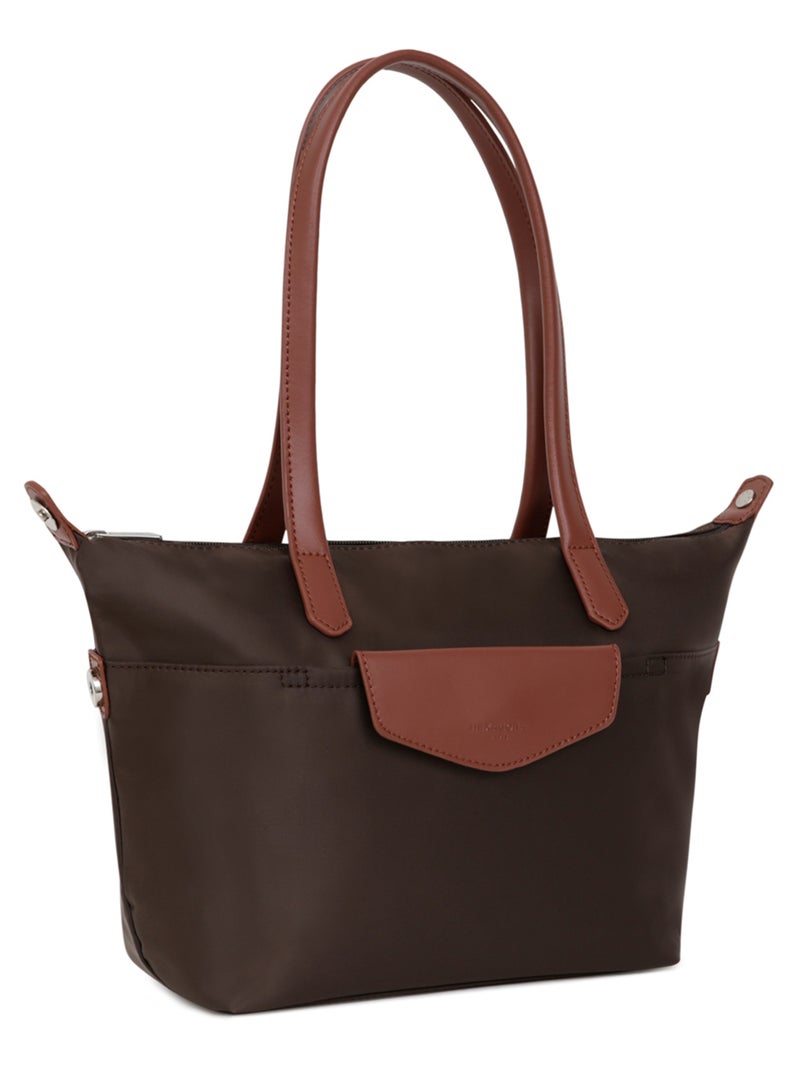 Sac cabas porté épaule  Moyen POP Marron foncé - Kiabi