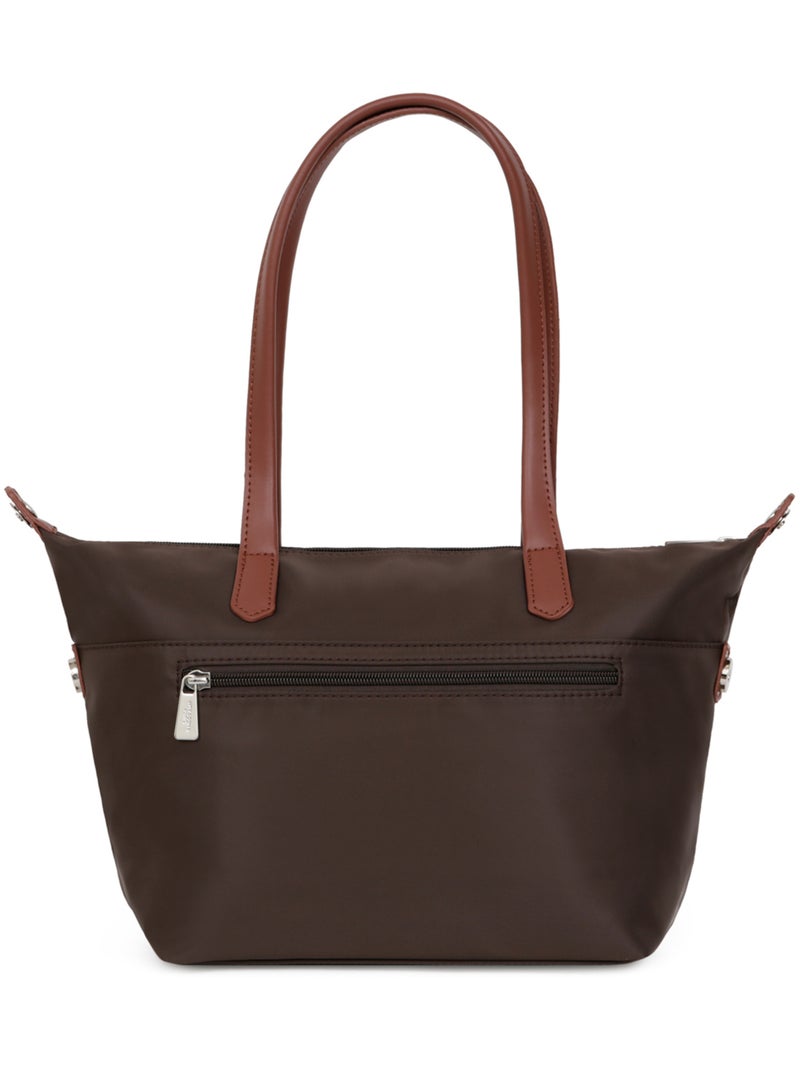 Sac cabas porté épaule  Moyen POP Marron foncé - Kiabi