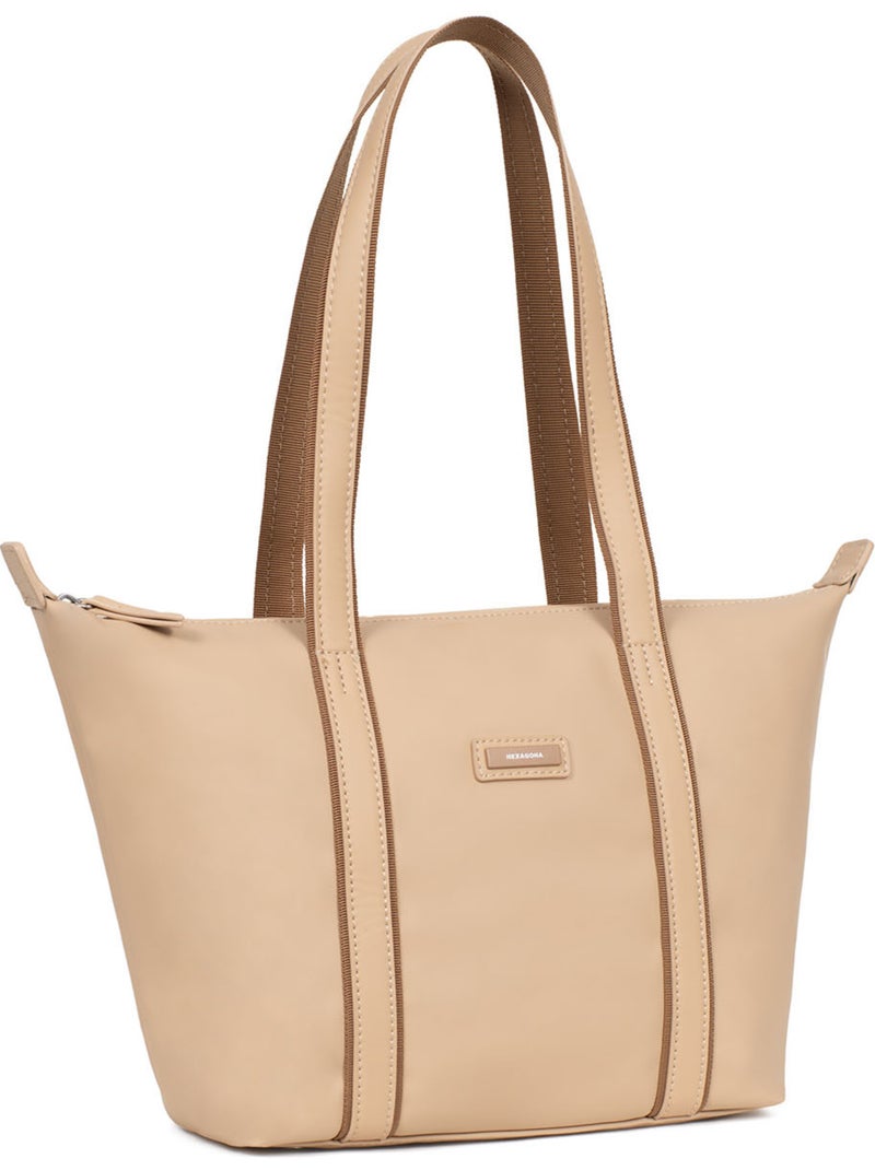 Sac cabas porté épaule  Moyen TARA Beige sable - Kiabi