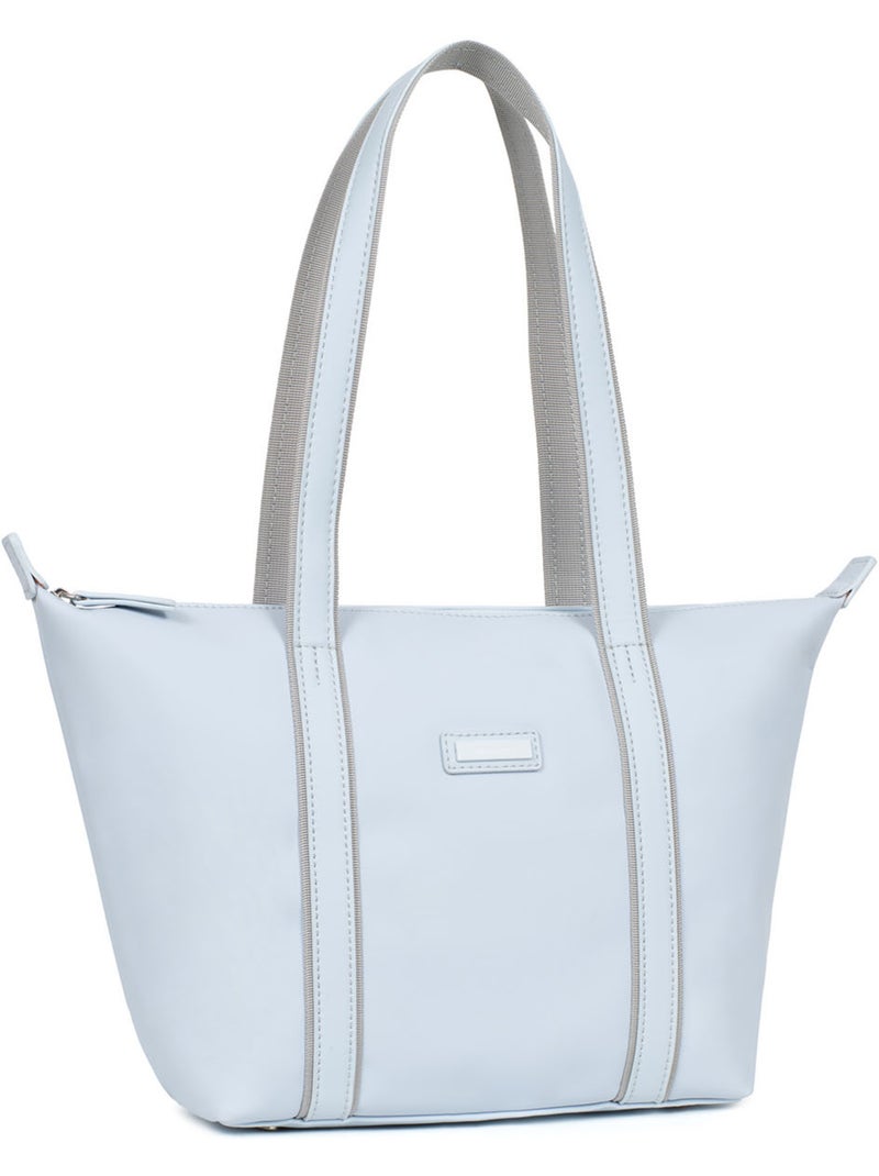 Sac cabas porté épaule  Moyen TARA Bleu ciel - Kiabi